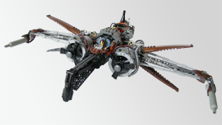 Illustration for article titled Steampunk LEGO Jabba Barge, Slave I and Other Amazing Steam Wars Models